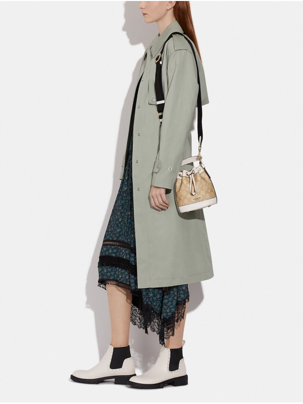 Сумка COACH Dempsey Drawstring Bucket Bag15 C5121 In Signature Canvas Small Сумка COACH Dempsey Drawstring Bucket Bag15 C5121 In Signature Canvas Small