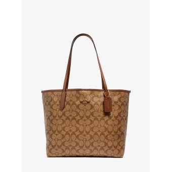 Сумка COACH City Tote 5696-1 In Signature Canvas Large
