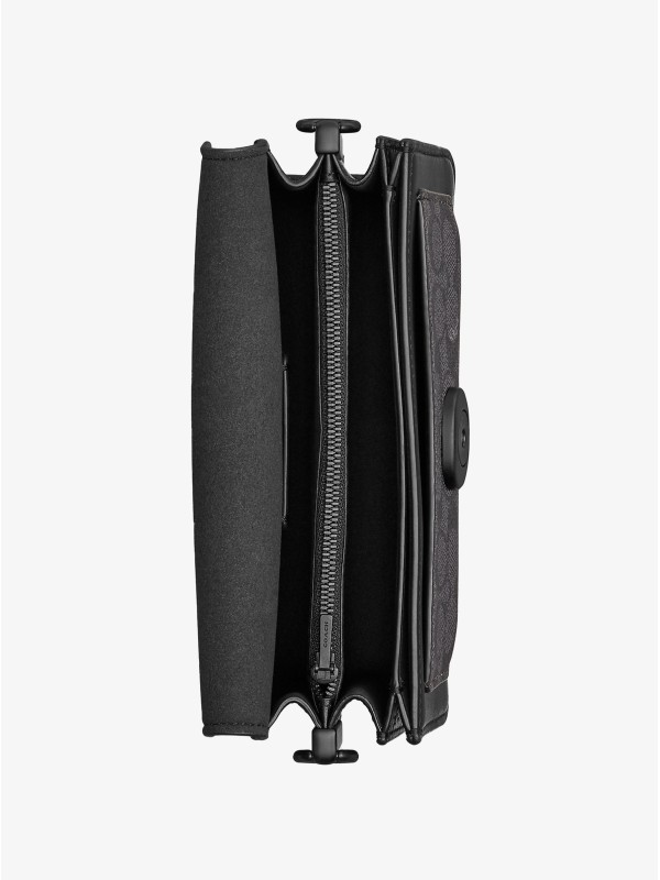 Сумка COACH Tabby Leather Shoulder Bag In Signature Canvas Small Black Сумка COACH Tabby Leather Shoulder Bag In Signature Canvas Small Black