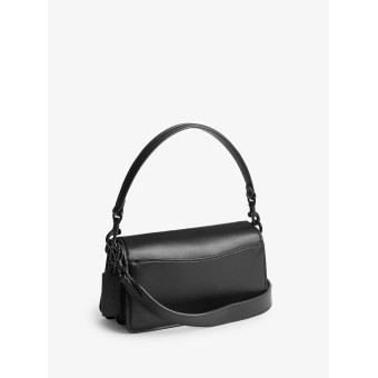 Сумка COACH Tabby Leather Shoulder Bag In Signature Canvas Small Black