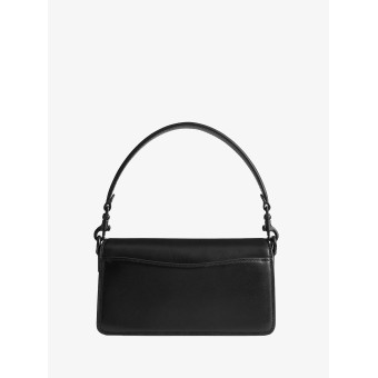 Сумка COACH Tabby Leather Shoulder Bag In Signature Canvas Small Black