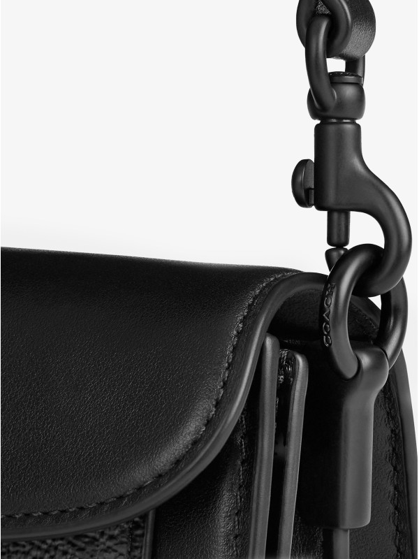 Сумка COACH Tabby Leather Shoulder Bag In Signature Canvas Small Black Сумка COACH Tabby Leather Shoulder Bag In Signature Canvas Small Black