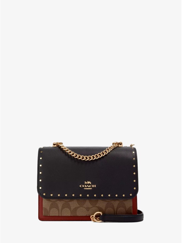 Сумка COACH Klare Crossbody 90400 In Signature Canvas With Rivets Small Сумка COACH Klare Crossbody 90400 In Signature Canvas With Rivets Small