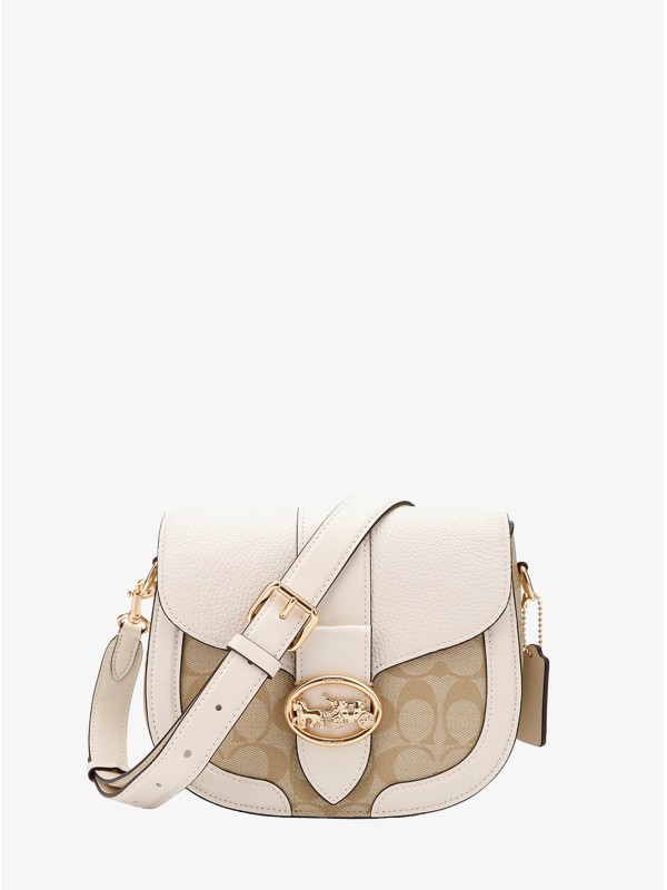 Сумка COACH Georgie Saddle Bag C2806 In Signature Canvas Small Сумка COACH Georgie Saddle Bag C2806 In Signature Canvas Small