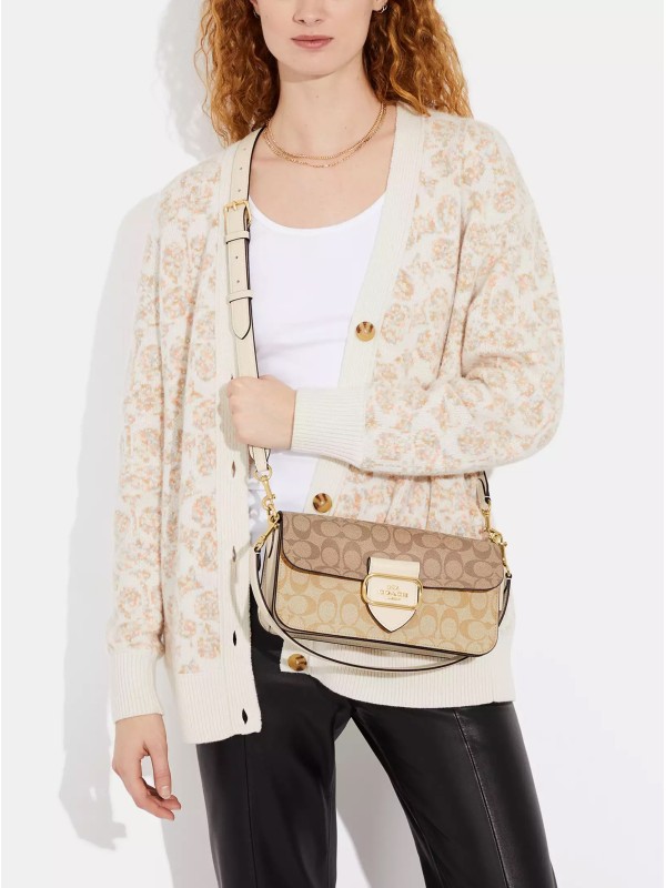 Сумка COACH Morgan Shoulder Bag CH506 In Blocked Signature Canvas Small Сумка COACH Morgan Shoulder Bag CH506 In Blocked Signature Canvas Small