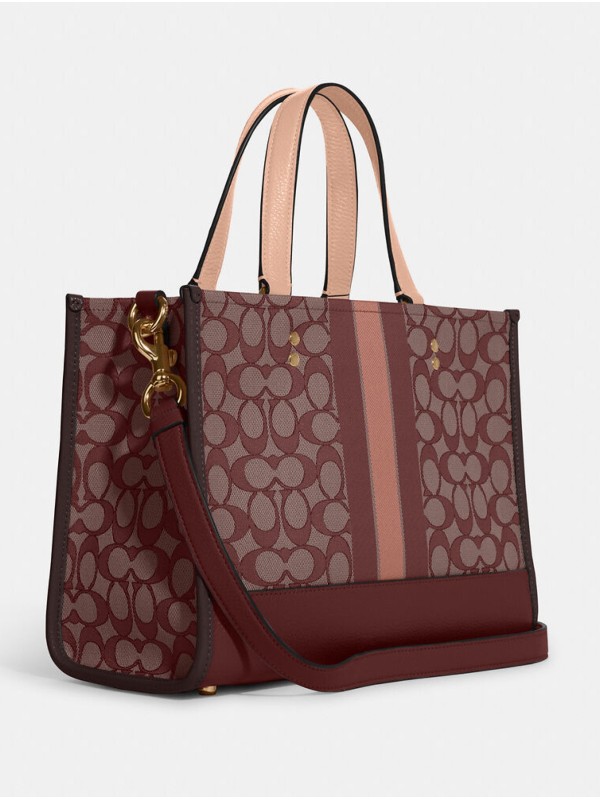 Сумка COACH Dempsey Tote 22 C8417-1 In Signature Jacquard With Stripe And Coach Patch Small Сумка COACH Dempsey Tote 22 C8417-1 In Signature Jacquard With Stripe And Coach Patch Small