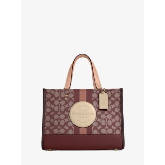 Сумка COACH Dempsey Tote 22 C8417-1 In Signature Jacquard With Stripe And Coach Patch Small