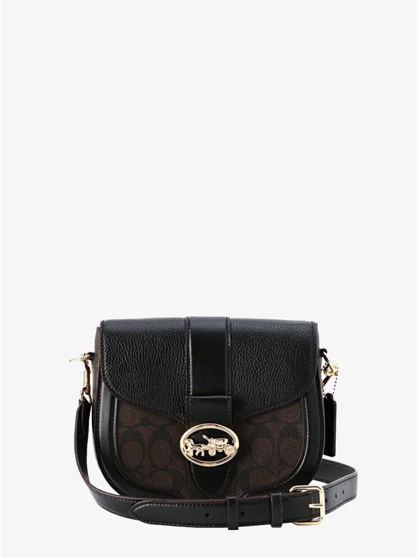 Сумка COACH Georgie Saddle Bag C2806-2 In Signature Canvas Small Сумка COACH Georgie Saddle Bag C2806-2 In Signature Canvas Small