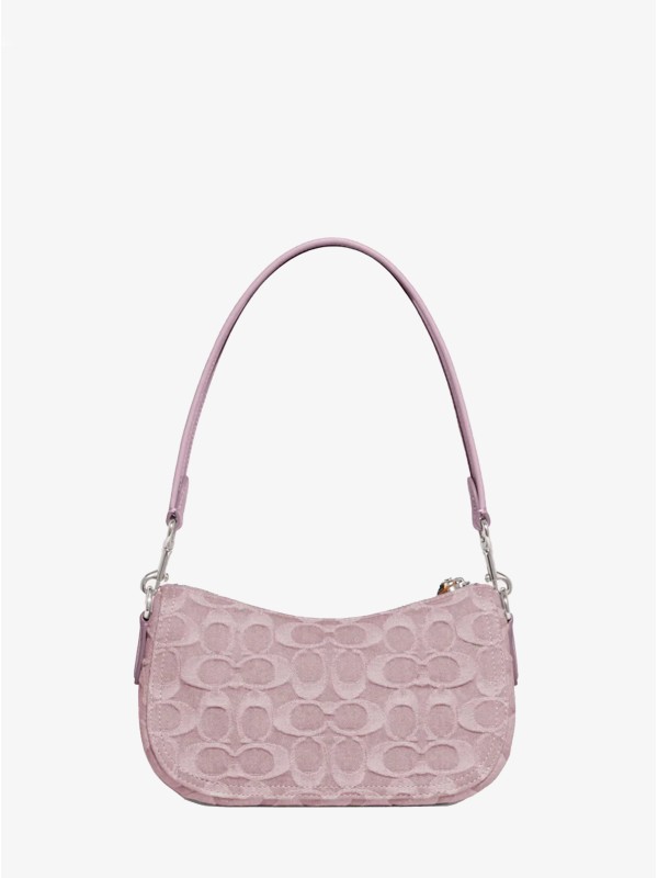 Сумка COACH Swinger Shoulder Bag In Signature Monogram Denim Medium Сумка COACH Swinger Shoulder Bag In Signature Monogram Denim Medium