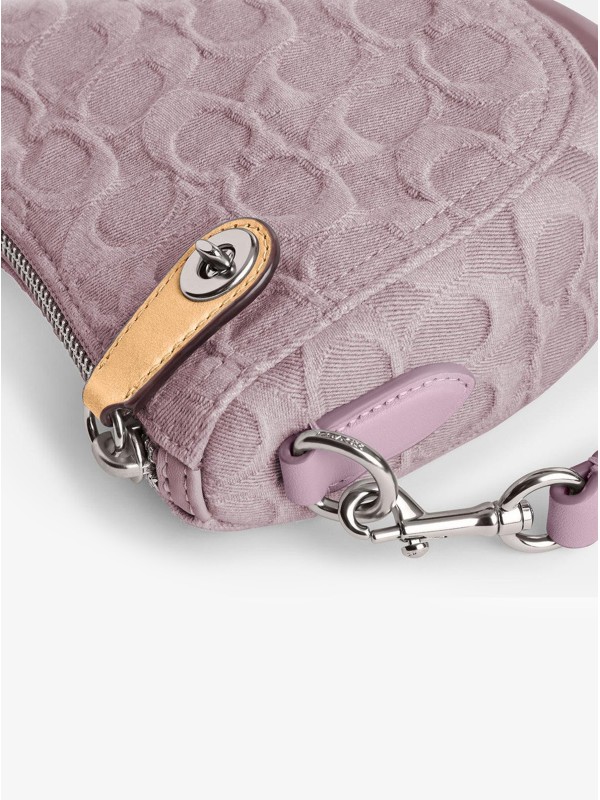 Сумка COACH Swinger Shoulder Bag In Signature Monogram Denim Medium Сумка COACH Swinger Shoulder Bag In Signature Monogram Denim Medium