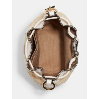 Сумка COACH Mini Dempsey Bucket Bag In Signature Jacquard With Stripe And Coach Patch Small