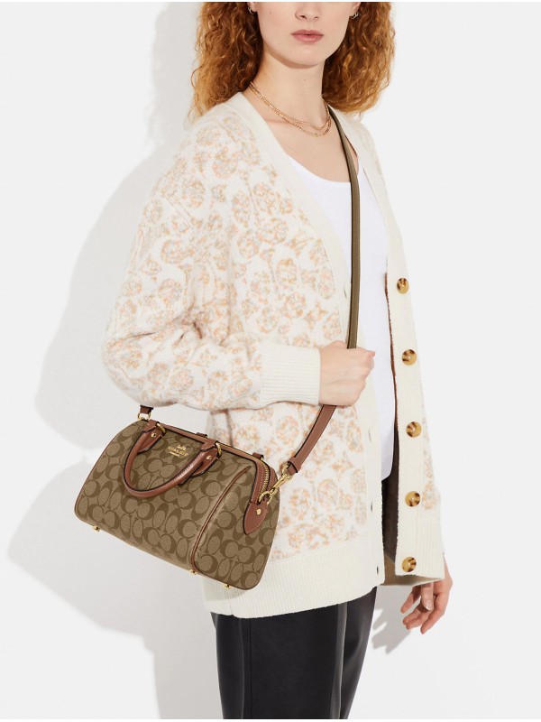 Сумка COACH Mini Rowan Crossbody C9947 In Signature Canvas Small Сумка COACH Mini Rowan Crossbody C9947 In Signature Canvas Small