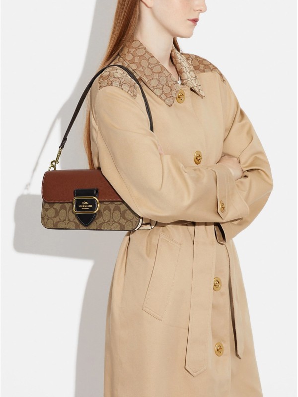 Сумка COACH Morgan Shoulder Bag CE560 In Colorblock Signature Canvas Small Сумка COACH Morgan Shoulder Bag CE560 In Colorblock Signature Canvas Small