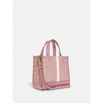 Сумка COACH Dempsey Tote 22 In Signature Jacquard With Stripe And Coach Patch Small