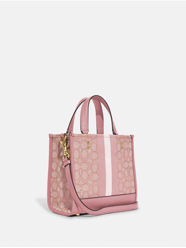 Сумка COACH Dempsey Tote 22 In Signature Jacquard With Stripe And Coach Patch Small Сумка COACH Dempsey Tote 22 In Signature Jacquard With Stripe And Coach Patch Small