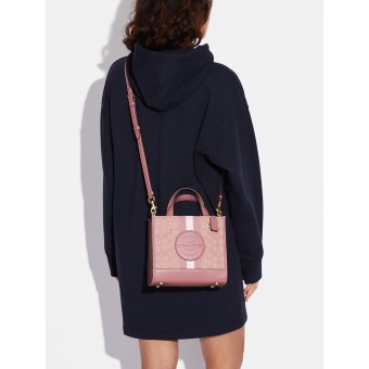 Сумка COACH Dempsey Tote 22 In Signature Jacquard With Stripe And Coach Patch Small