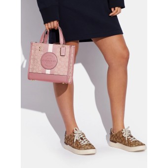 Сумка COACH Dempsey Tote 22 In Signature Jacquard With Stripe And Coach Patch Small