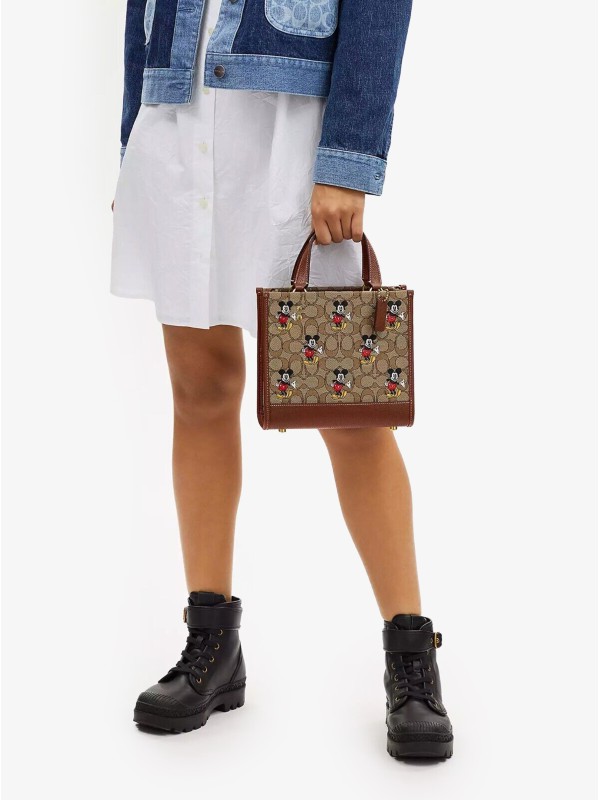 Сумка COACH Dempsey Tote Bag With Mickey Mouse Print Small Сумка COACH Dempsey Tote Bag With Mickey Mouse Print Small