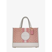 Сумка COACH Dempsey Carryall 7685 In Signature Jacquard With Coach Patch And Heart Charm Small