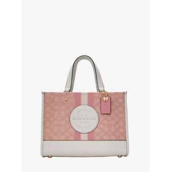 Сумка COACH Dempsey Carryall 7685 In Signature Jacquard With Coach Patch And Heart Charm Small