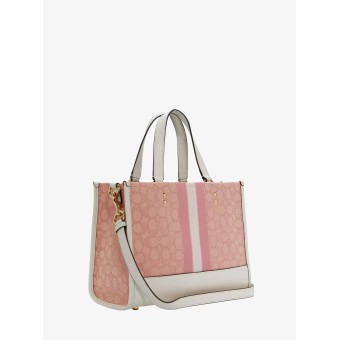 Сумка COACH Dempsey Carryall 7685 In Signature Jacquard With Coach Patch And Heart Charm Small