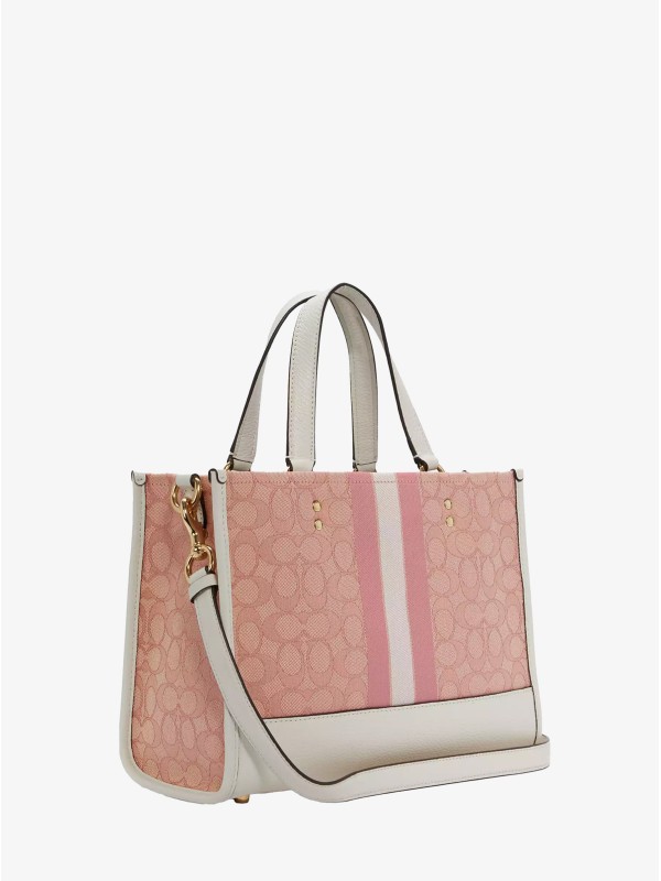 Сумка COACH Dempsey Carryall 7685 In Signature Jacquard With Coach Patch And Heart Charm Small Сумка COACH Dempsey Carryall 7685 In Signature Jacquard With Coach Patch And Heart Charm Small