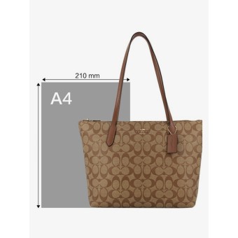 Сумка COACH Zip Top Tote Bag C4455 Charm Medium