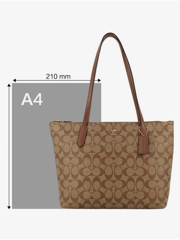 Сумка COACH Zip Top Tote Bag C4455 Charm Medium Сумка COACH Zip Top Tote Bag C4455 Charm Medium