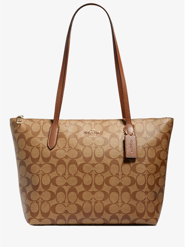 Сумка COACH Zip Top Tote Bag C4455 Charm Medium Сумка COACH Zip Top Tote Bag C4455 Charm Medium