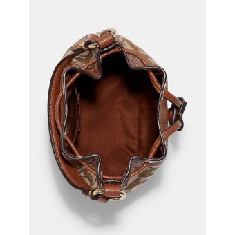 Сумка COACH Dempsey Drawstring Buket 15 C5639 In Signature Jacquard Small