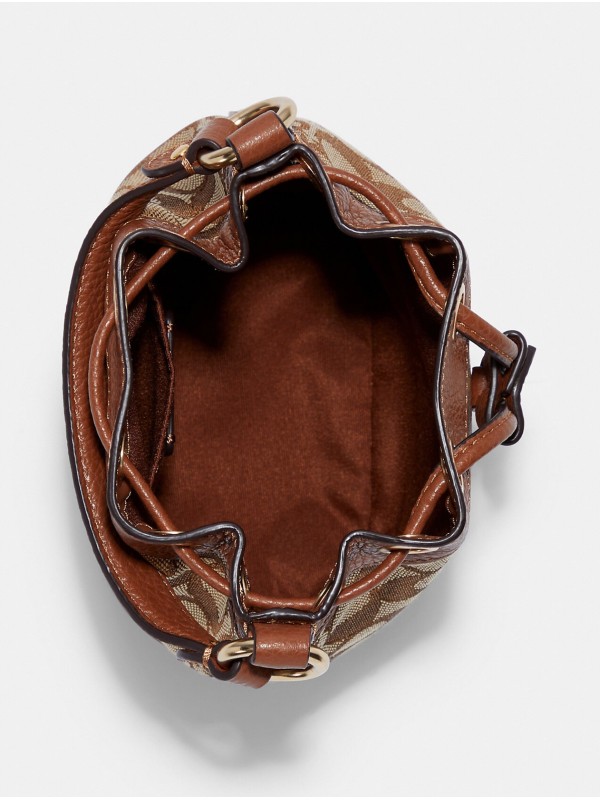 Сумка COACH Dempsey Drawstring Buket 15 C5639 In Signature Jacquard Small Сумка COACH Dempsey Drawstring Buket 15 C5639 In Signature Jacquard Small