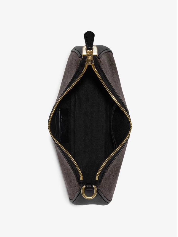 Сумка COACH Teri Leather Shoulder Bag In Signature Canvas Medium Сумка COACH Teri Leather Shoulder Bag In Signature Canvas Medium