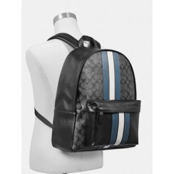 Рюкзак COACH Charles Backpack 26066 In Signature Canvas With Varsity Stripe Large