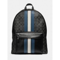 Рюкзак COACH Charles Backpack 26066 In Signature Canvas With Varsity Stripe Large