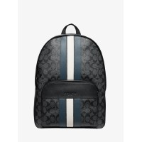 Рюкзак COACH Houston Backpack 67250 In Signature Canvas With Varsity Stripe Large