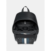Рюкзак COACH Houston Backpack 67250 In Signature Canvas With Varsity Stripe Large