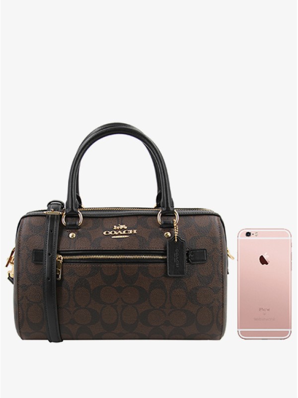 Сумка COACH Rowan Satchel 83607-3 In Signature Canvas Medium Сумка COACH Rowan Satchel 83607-3 In Signature Canvas Medium