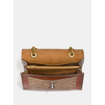 Сумка COACH Parker 29416 With Rivets And Snakeskin Detai Small