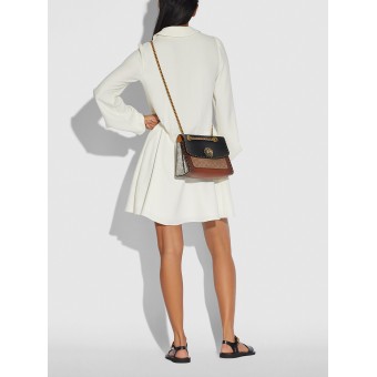 Сумка COACH Parker 29416 With Rivets And Snakeskin Detai Small