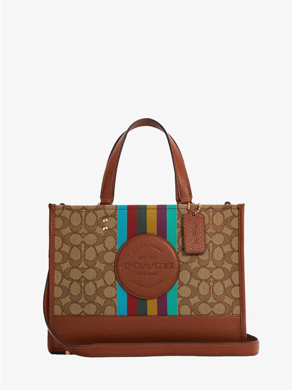 Сумка COACH Dempsey Carryall CC905 In Signature Jacquard With Stripe And Coach Patch Medium Сумка COACH Dempsey Carryall CC905 In Signature Jacquard With Stripe And Coach Patch Medium