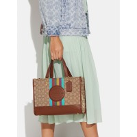 Сумка COACH Dempsey Carryall CC905 In Signature Jacquard With Stripe And Coach Patch Medium
