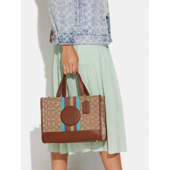 Сумка COACH Dempsey Carryall CC905 In Signature Jacquard With Stripe And Coach Patch Medium