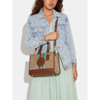 Сумка COACH Dempsey Carryall CC905 In Signature Jacquard With Stripe And Coach Patch Medium