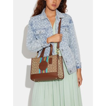 Сумка COACH Dempsey Carryall CC905 In Signature Jacquard With Stripe And Coach Patch Medium