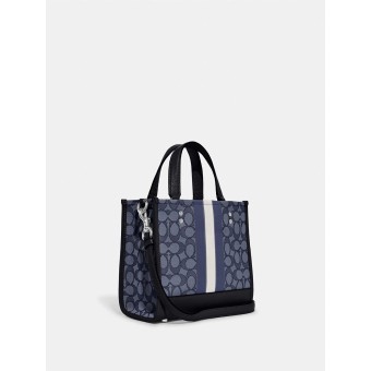 Сумка COACH Dempsey Tote 22 In Signature Jacquard With Stripe And Coach Patch Small
