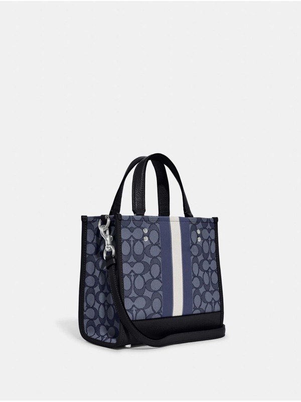 Сумка COACH Dempsey Tote 22 In Signature Jacquard With Stripe And Coach Patch Small Сумка COACH Dempsey Tote 22 In Signature Jacquard With Stripe And Coach Patch Small