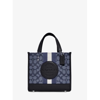 Сумка COACH Dempsey Tote 22 In Signature Jacquard With Stripe And Coach Patch Small
