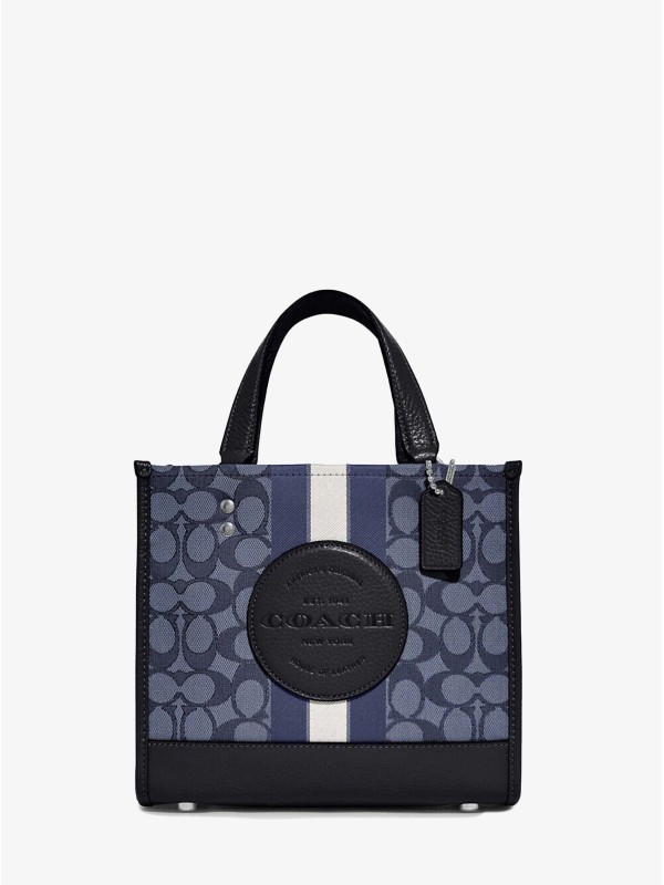 Сумка COACH Dempsey Tote 22 In Signature Jacquard With Stripe And Coach Patch Small Сумка COACH Dempsey Tote 22 In Signature Jacquard With Stripe And Coach Patch Small