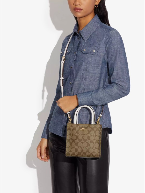 Сумка COACH Mini Cally Crossbody In Signature Canvas Small Сумка COACH Mini Cally Crossbody In Signature Canvas Small