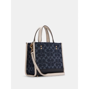 Сумка COACH Dempsey Tote 22 C5638 In Signature Jacquard With Coach Patch Small